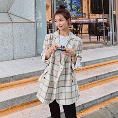 现货271-9726新款格子小西装，女装西装，浙宝271
