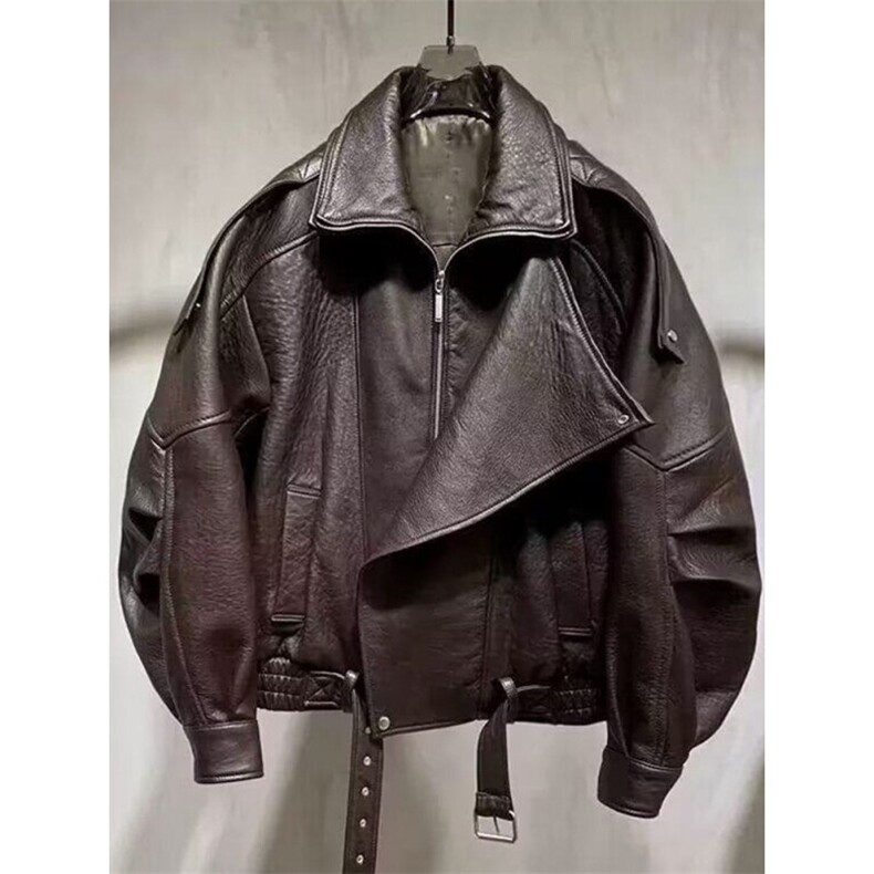 网络图现货美式痞帅加绒休闲皮衣JF9152-P70绒85,男装皮衣,星座715-7