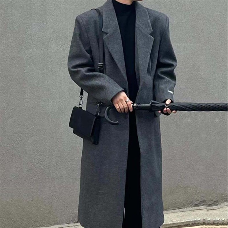 冬季加棉加厚韩版男士毛呢大衣美式中长款风衣夹克外套DY007-P125，男装夹克，星座1004（原星座815-3）