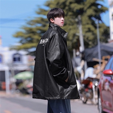 1港风鳄鱼纹皮中性潮流大码M-5XL夹克男成分100%PUJK7570P85控128，男装夹克，星座226-2