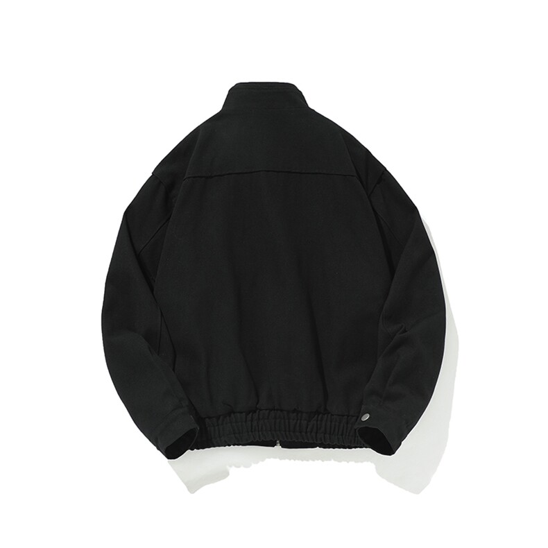 白底-春秋高级感立领美式复古工装男皮衣夹克9018-P110,男装夹克,电商B380（原B361）