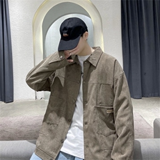 春秋季百搭休闲宽松灯芯绒夹克男士JK153-P60，男装夹克，星座1204