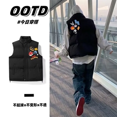 1506/QB8120/P56美式高街徽章字母刺绣棒球服男女冬季夹棉棉衣，男装棉衣，星座1506