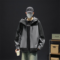 新款男女高品质户外登山服青少年学生冲锋衣夹克外套HS6607-P65，男装夹克，星座1206（原A206）