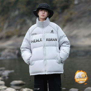 港风新款冬季时尚百搭宽松白鸭绒羽绒服外套YR63001P225控298图片