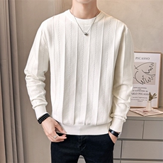 店主风男毛衣2025秋款时尚圆领打底衫套头男上衣B317/M2519/P78，男装针织衫/毛衣，电商B317