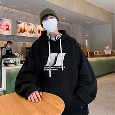已注册港风华棉得物抖音直播高品质宽松男休闲连帽卫衣W5213P40，男装卫衣，电商C408-1(原B339-1)