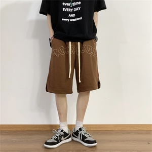 夏季ins潮牌宽松休闲运动五分裤高街西海岸刺绣短裤男 K3091-P30图片