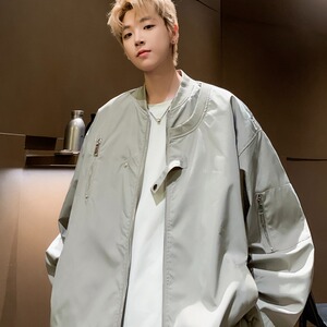 春秋季男士夹克宽松潮流休闲男装ins情侣款飞行服外套女HY679/P64
