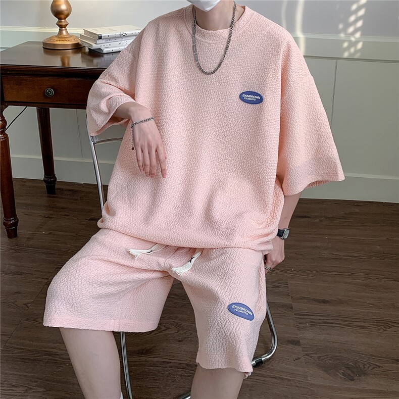 1冰丝短袖T恤男DT8774P35短裤男DK8775P40大码套装TZ8776P75控图片