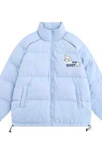 白底23冬季时尚百搭字母印花加厚羽绒服外套YR63003P225控298图片