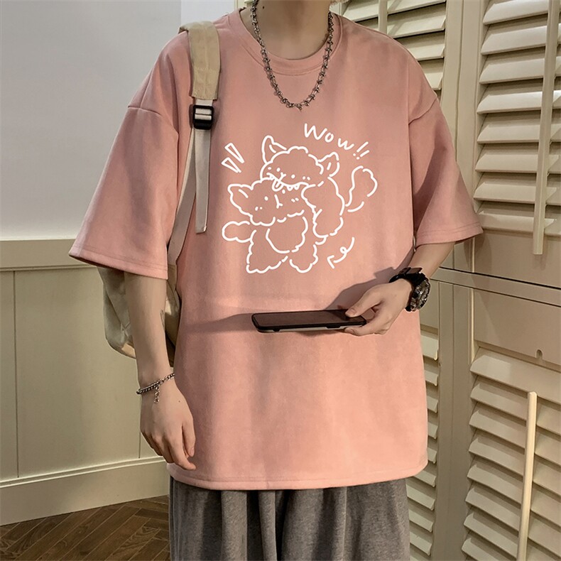 麂皮绒短袖t恤男大码半袖男JD82427-P25,男装T恤,电商A040