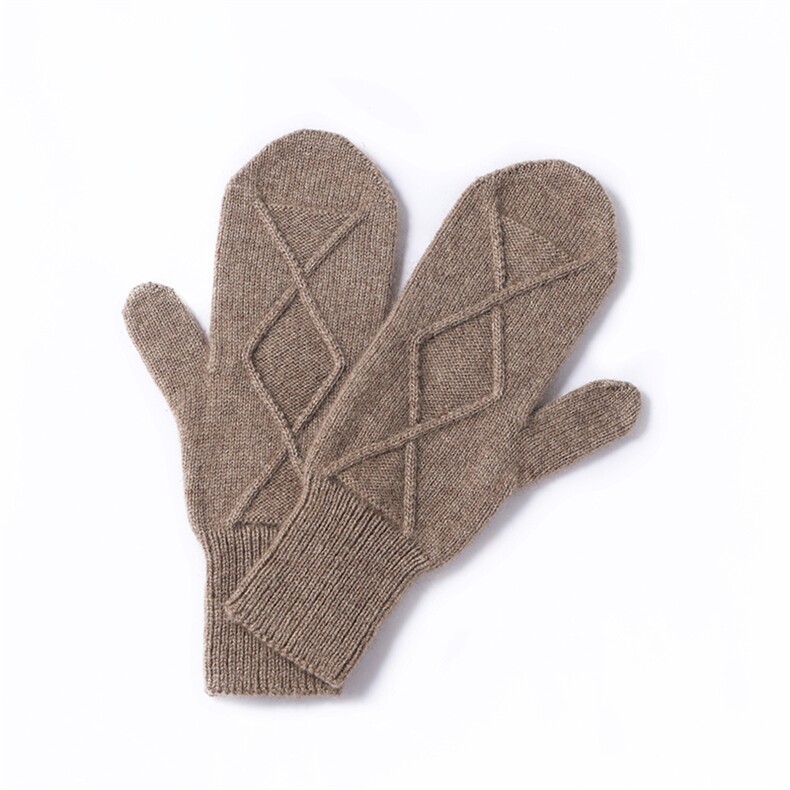 2025年冬季新款百搭套装指手套，手套，喜润羊绒