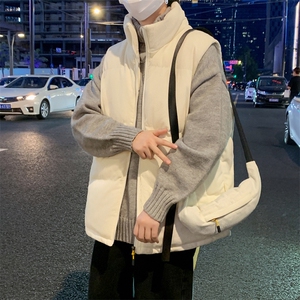 灯芯绒棉马甲男2024秋冬季新款棉衣休闲保暖加厚外套图片