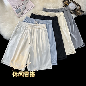 松紧束腰冰丝凉爽潮流百搭休闲舒适五分轻薄短裤  DK521-特批20图片