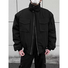 飞行员夹克棉服男冬季教练高级感痞帅立领短款工装外套JKRS316，男装夹克，星座516A
