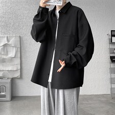 衬衫男春季新款港风宽松大码提花长袖衬衣CS026-P42，男装衬衫，星座214-3