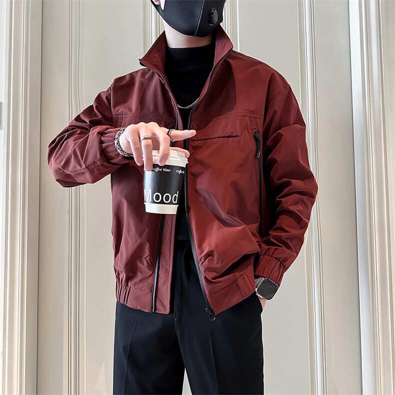 痞帅炸街高级感潮男士外套夹克社会小伙店主风301C-JK14-P98控138，男装夹克，星座301C（原B323）