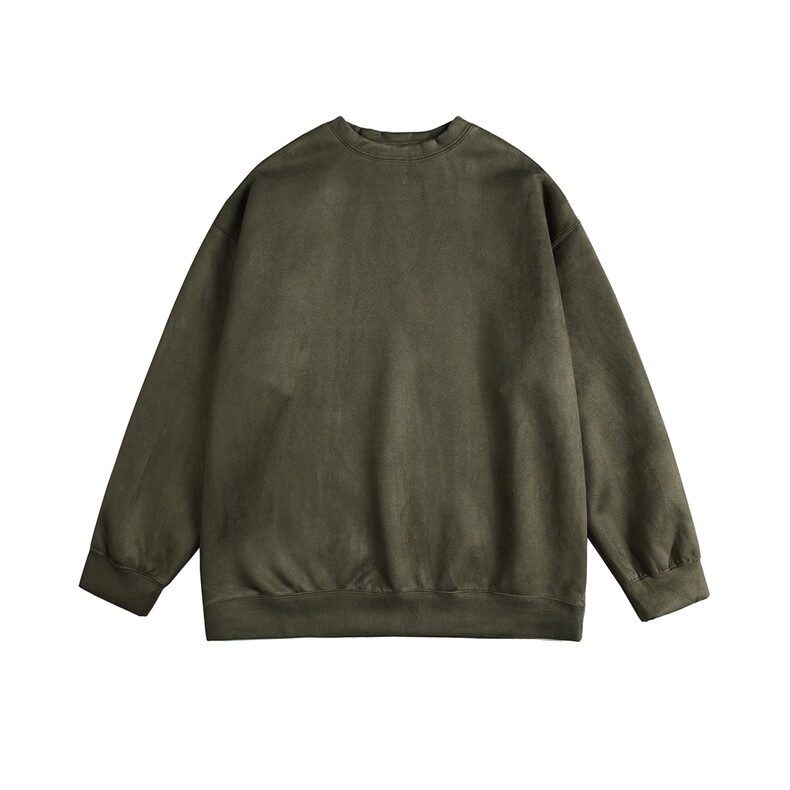 深度库存高品质420克复合牛奶丝圆领二开麂皮绒卫衣JP002-特P24，男装卫衣，电商A486