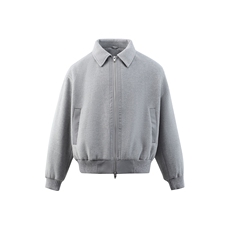 双拉链毛呢夹克外套秋冬短款呢子大衣宽松妮子风A236-JK611-P145，男装毛呢大衣，电商A236