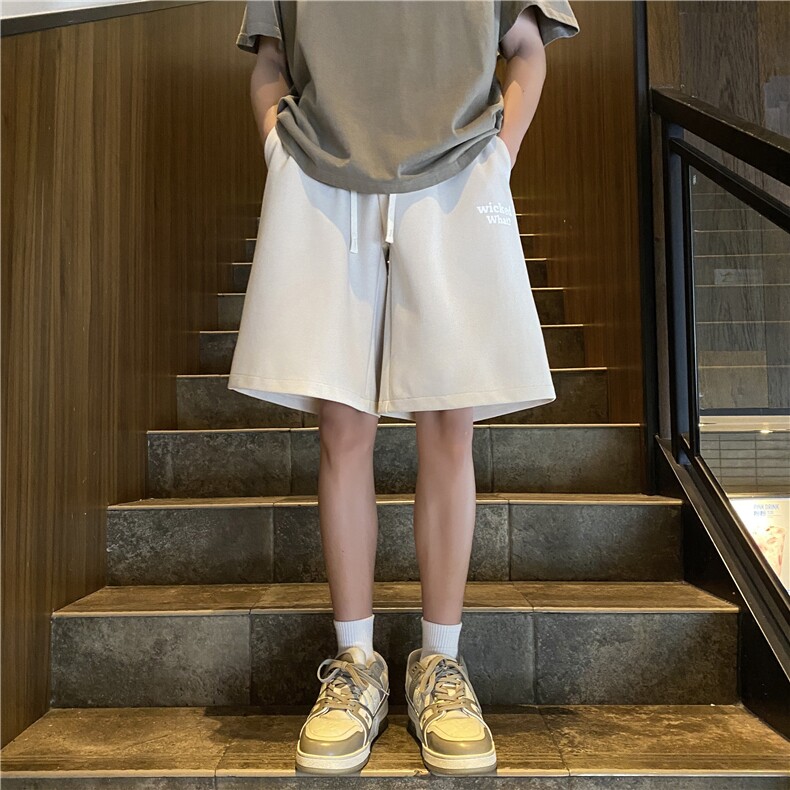 夏季新款港风潮流字母印花宽松运动短裤B315-K24155-特p30控58,男装休闲裤,电商B315