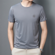 男士短袖t恤时尚休闲夏天宽松2023夏季新款中年打底衫上衣服体恤，男装T恤，电商B212（原钱塘6029）