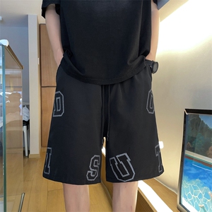 高级感男装夏欧美裤子高街ins潮牌炸街美式篮球短裤DK0907-P28图片