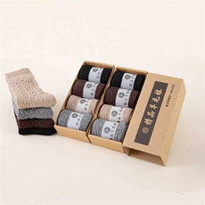 2025年秋季时尚百搭通勤简约休闲绞花加厚羊毛袜，袜子，慕洵羊绒