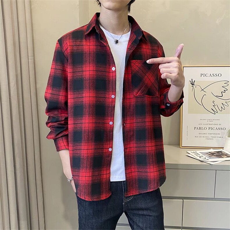 男春季衬衫港风日系长袖衬衫CG1P35,男装衬衫,星座1116-2