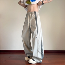 夏季新款美式撞色拼接刺绣设计速干休闲裤B315-K25454-特p35控68，男装休闲裤，电商B315