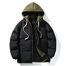 2025新款潮牌棉衣男冬季宽松加厚保暖棉服连帽情侣外套8809A/P80，男装棉衣，星座506B