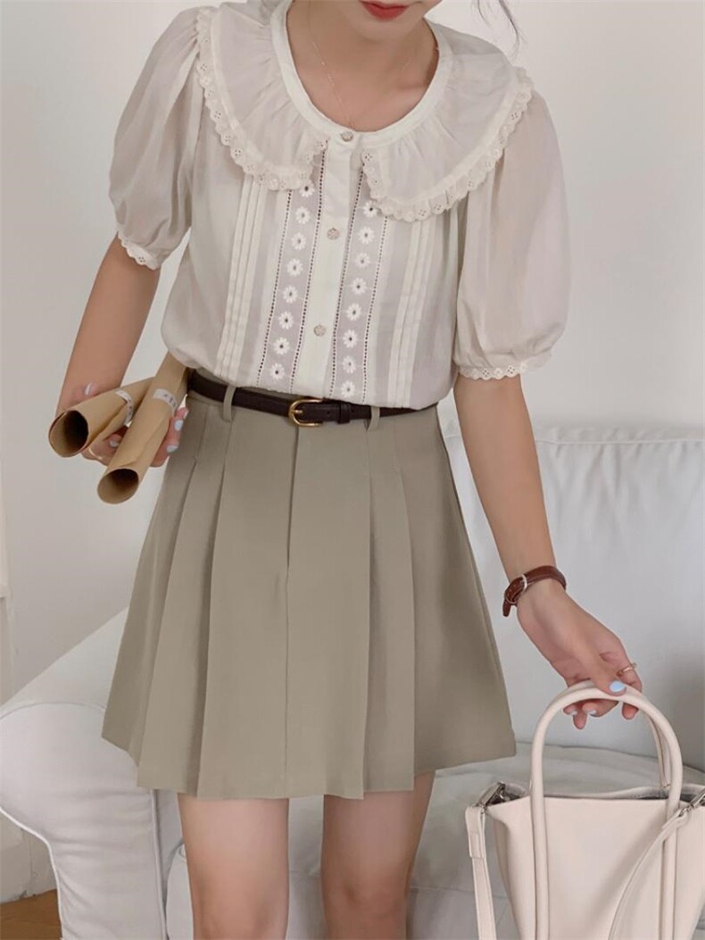 上新推荐娃娃领钩花小衫，其它，DAP