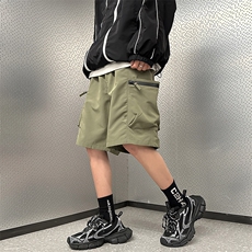 抖音品质夏季大码防水拉链冲锋短裤伞兵裤XZ806-DK222P50控68，男装牛仔裤，四季星座806