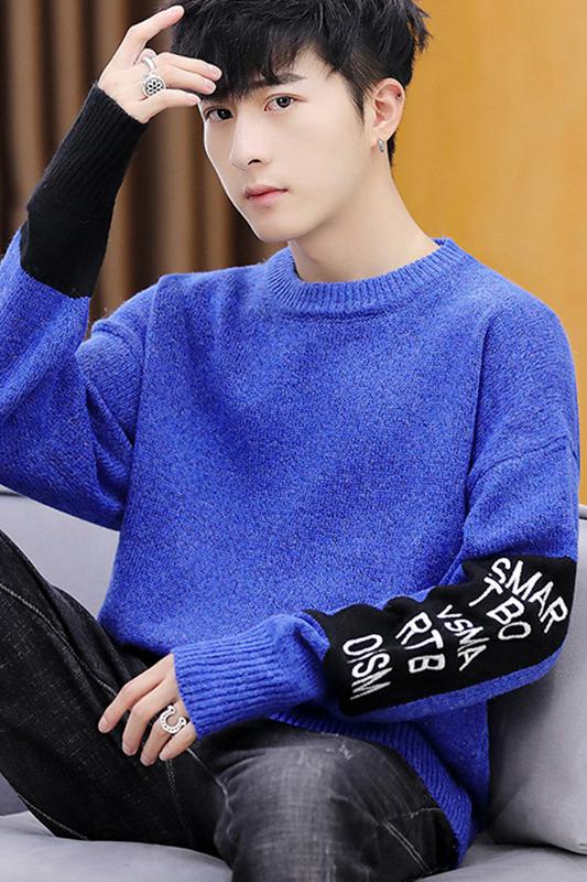 佳乐7615秋季新款潮牌宽松圆领长袖毛衣男外套韩版针织衫,男装针织衫/毛衣,电商D310（原电商305）
