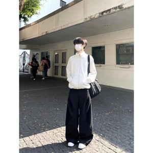 HR52LL-特P45  cleanfit解构风西裤男垂坠感高级感裤子图片