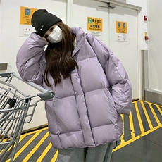 【已出货】主推防风立领宽松羽绒服外套2C372-9062-P255控368，女装羽绒服，2C372