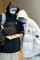 情侣装冬装新品小兔刺绣宽松男士棉衣情侣棉服外套G1035P128男，男装棉衣，电商A339