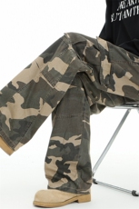 春季迷彩裤美式伞兵工装裤男直筒阔腿牛仔裤拖地休闲裤子KZ003P68，男装牛仔裤，电商B312
