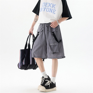 8XL-M特大码肌理感五分裤户外登山裤冲锋裤短裤男DK1502P49控68图片