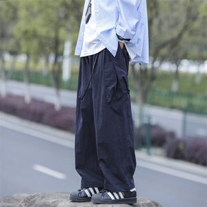 夏季新款美式潮牌阔腿工装裤男机能宽松直筒休闲裤 现货K8022-P41图片