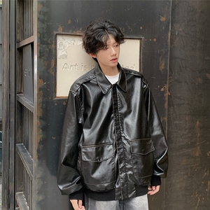 档口图现货 加厚加棉皮衣 飞行员外套 1209-1-JK19-P90 主推可谈图片