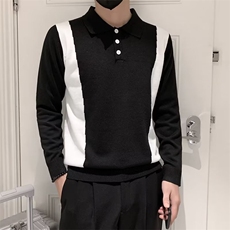 男士POLO衫毛衣青少年翻领针织衫潮流打底衫秋S804-P53，男装针织衫/毛衣，星座1109-3