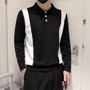 男士POLO衫毛衣青少年翻领针织衫潮流打底衫秋S804-P53图片