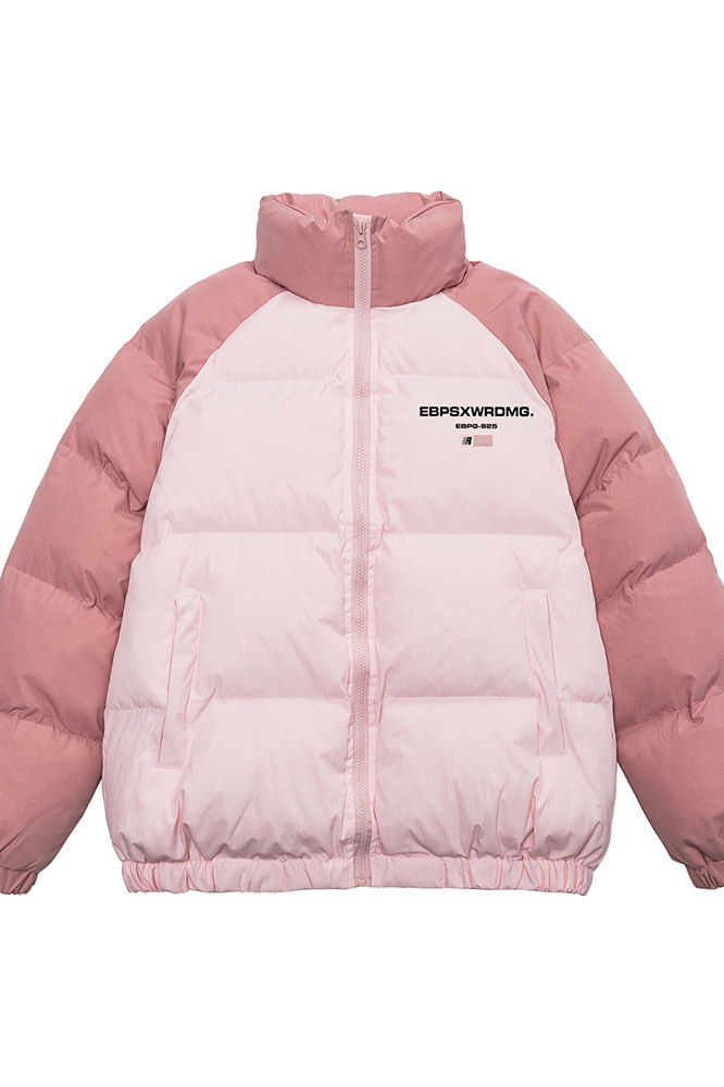 白底新款冬季情侣时尚百搭立领加厚潮流棉服外套MY66606P115控158,男装棉衣,电商A268-1