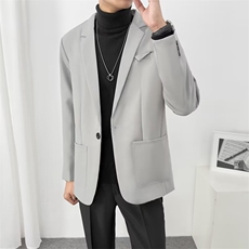 高级感西装外套男痞帅韩版潮休闲宽松百搭春秋商务正装小西服Y74，男装西服，星座1116A-2（原606A-1）