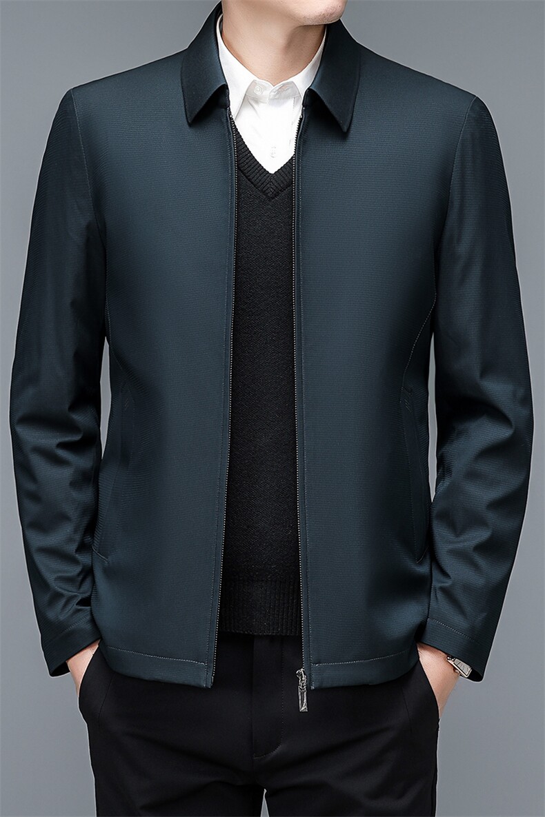 CXY219钱塘2020-2中年男士商务休闲百搭翻领简约冬季羽绒服P182,男装羽绒服,钱塘207-2