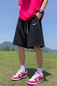 直播抖音得物品质运动男五分中裤休闲短裤K364P30控48图片