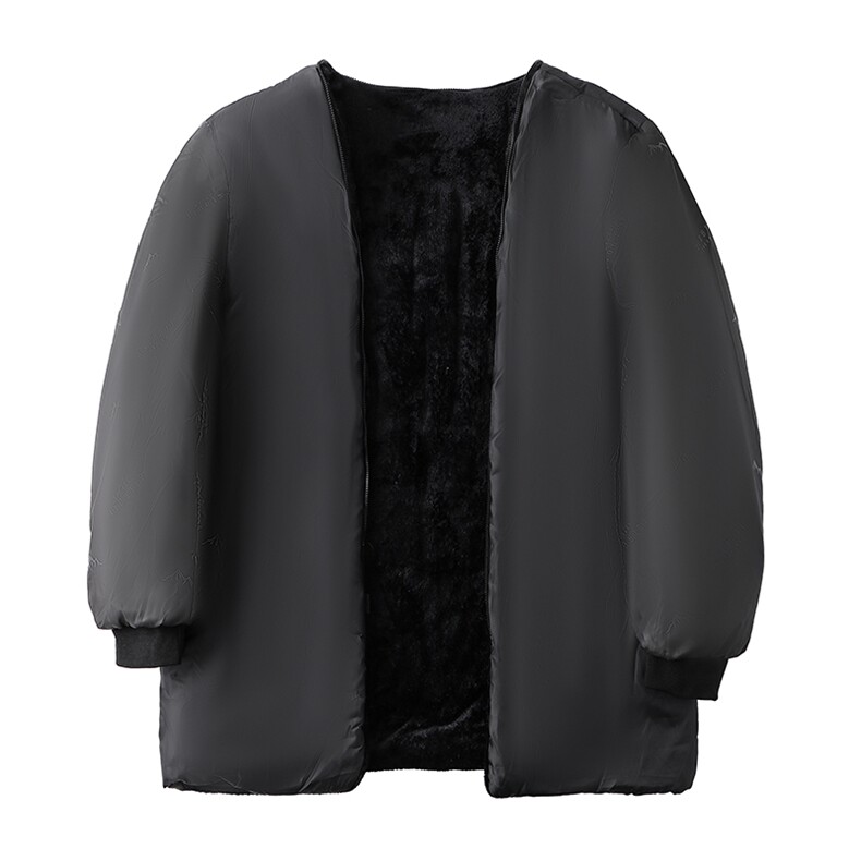冬季中老年中长款棉衣加绒加厚可脱卸内胆中年棉服BD020-P130,男装棉衣,星座1105-3