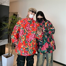 现货有货东北网红炸街痞帅休闲男女同款过年战袍棉衣MY999，男装棉衣，星座506