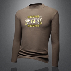 秋冬新款男士澳绒半高领长袖T恤潮流休闲打底衫钱塘2027-2008P80，男装T恤，钱塘6025